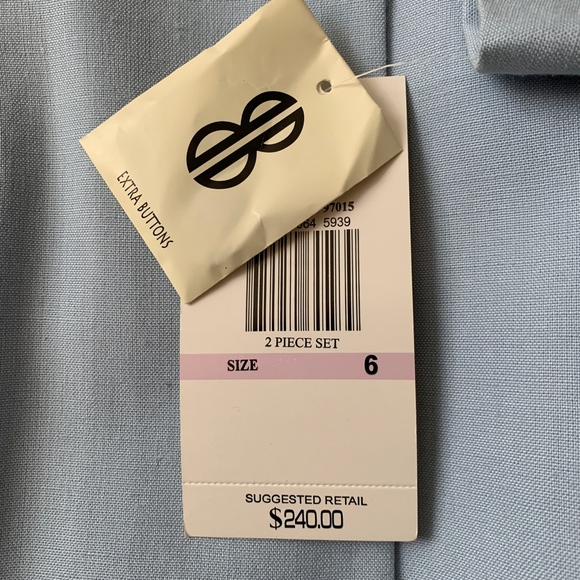 NWT BILL BLASS Powder Blue Blazer Originally $240 - Picture 5 of 5